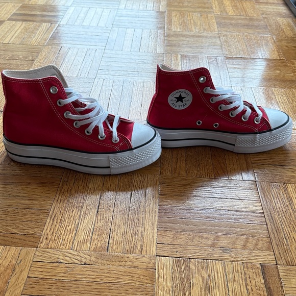 Red High Top Converse - Picture 3 of 3